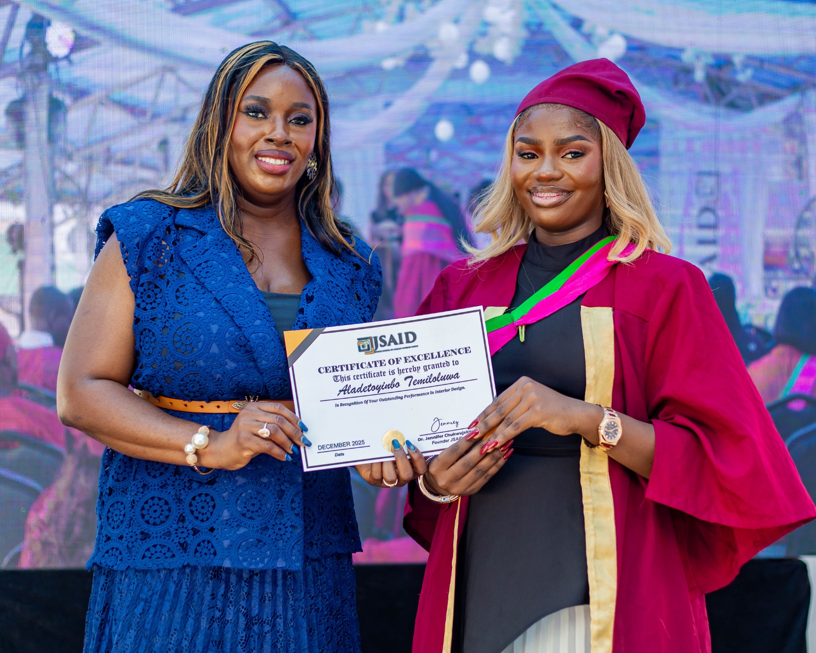 JSAID alumna